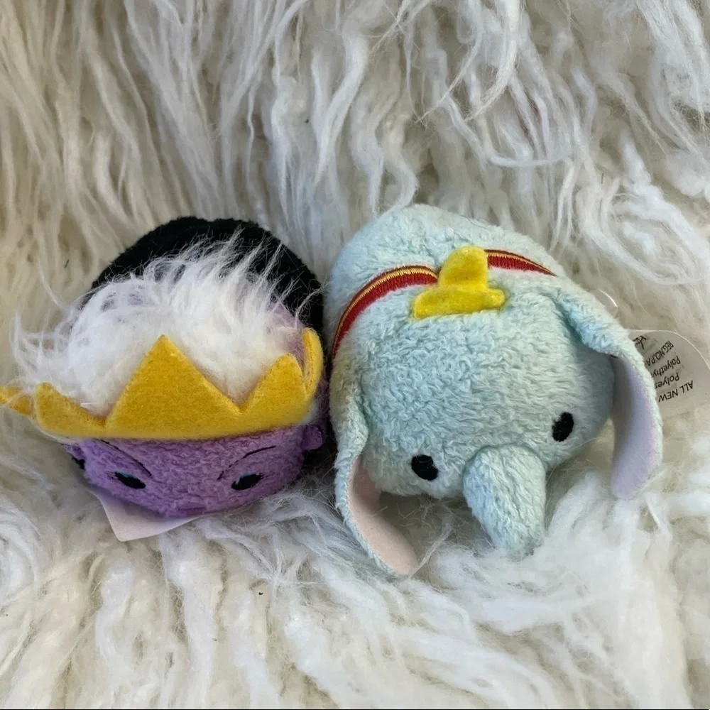 Lot of 12 Disney Tsum Tsum Plush Toys Mickey, Minnie,Dumbo, Ursula
